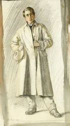 Portrait of a Young Man with Coat and Hat
